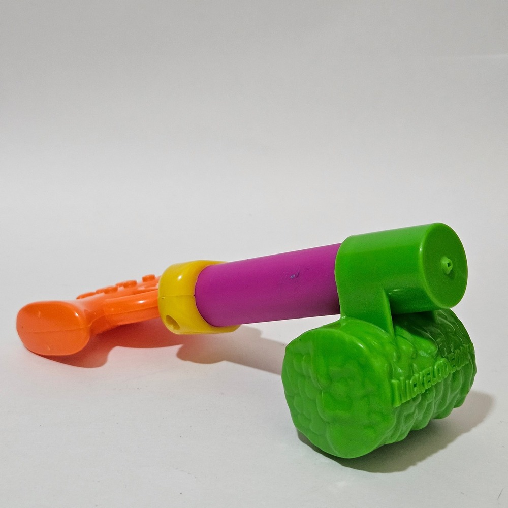 Vintage Nickelodeon Slime Trumpet Whistle Toy Multi-Color Plastic 90s Prop